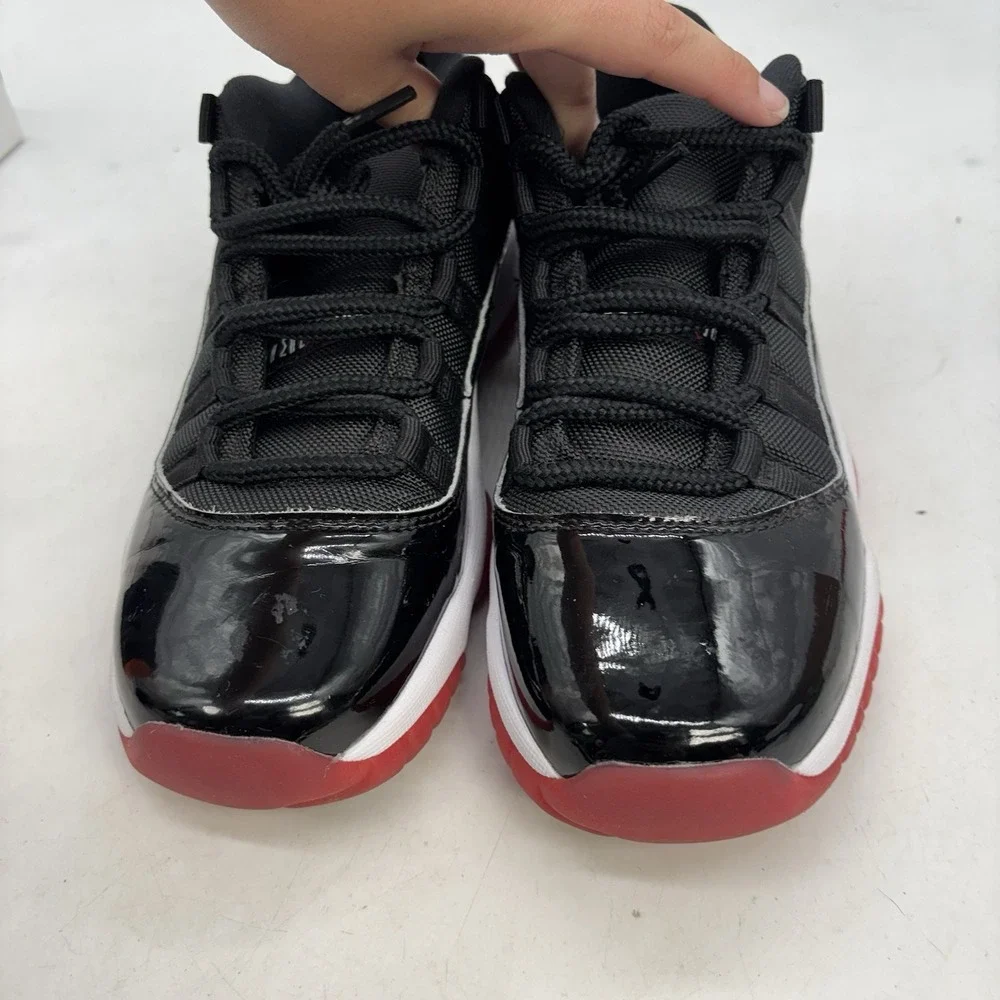 Nike Air Jordan 11 Shoes Kids 7Y Youth Retro Low GS Bred 2025 - FV5121-006
